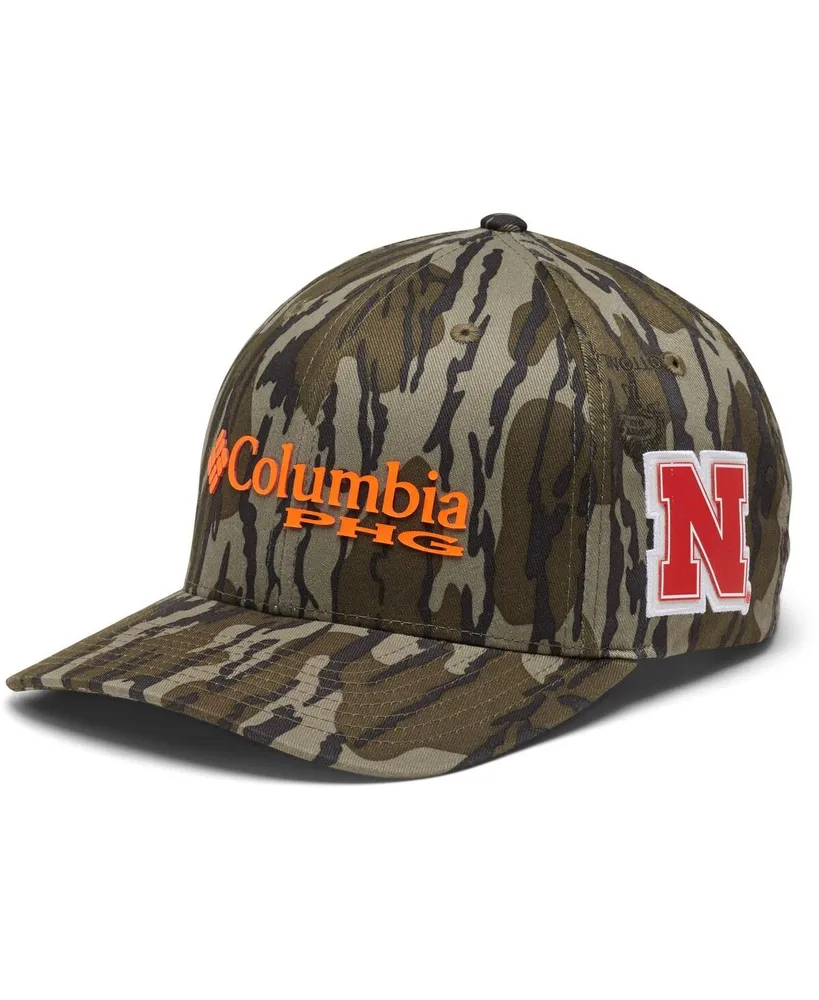 Columbia Men's Columbia Mossy Oak Camo Nebraska Huskers Bottomland Flex Hat
