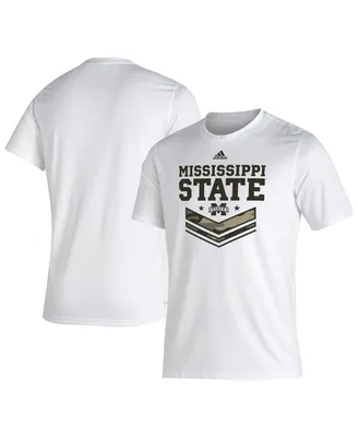 Men's adidas White Mississippi State Bulldogs Military-Inspired Appreciation Creator T-shirt