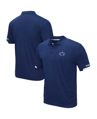 Men's Colosseum Navy Penn State Nittany Lions Big and Tall Santry Polo Shirt