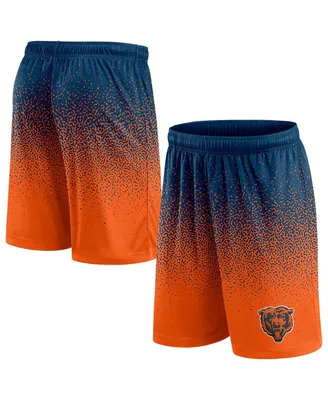 Men's Fanatics Navy, Orange Chicago Bears Ombre Shorts