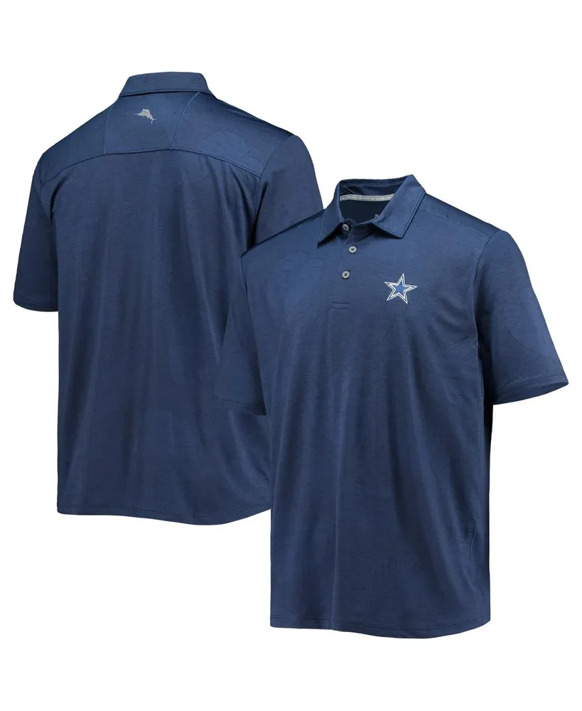 Men's Tommy Bahama Gray Philadelphia Eagles Palm Coast Delray Frond Allover  IslandZone Polo