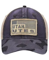 Men's Colosseum Charcoal Utah Utes Oht Military-Inspired Appreciation United Trucker Snapback Hat