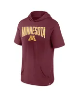 Men's Fanatics Maroon Minnesota Golden Gophers Outline Lower Arch Hoodie T-shirt