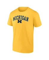 Men's Fanatics Gold Michigan Wolverines Campus T-shirt