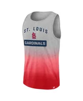 Men's Fanatics Gray, Red St. Louis Cardinals Our Year Tank Top