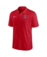 Men's Nike Red Boston Sox Authentic Collection Victory Striped Performance Polo Shirt