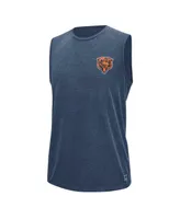 Men's Msx by Michael Strahan Navy Chicago Bears Warm Up Sleeveless T-shirt