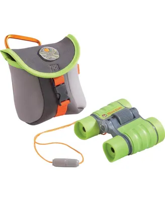 Haba Terra Kids Children's Binoculars with Compact Case, Children's Outdoor Scientific Toy with 4X Magnification