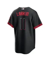 Men's Nike Black Cincinnati Reds Barry Larkin 2023 City Connect Replica Player Jersey