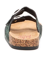 Olivia Miller Girls Dancing Snakeskin Slipper Sandal