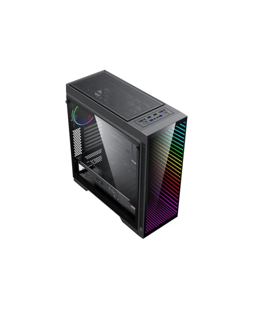 GameMax Steel & Tempered Glass Atx Full Tower Gaming Computer Case with 1 x 120mm Argb Led Fan x Rear