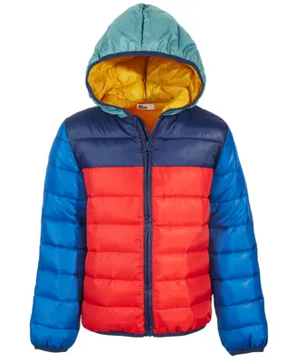 Epic Threads Little Boys Colorblocked Packable Puffer Coat, Created for Macy's