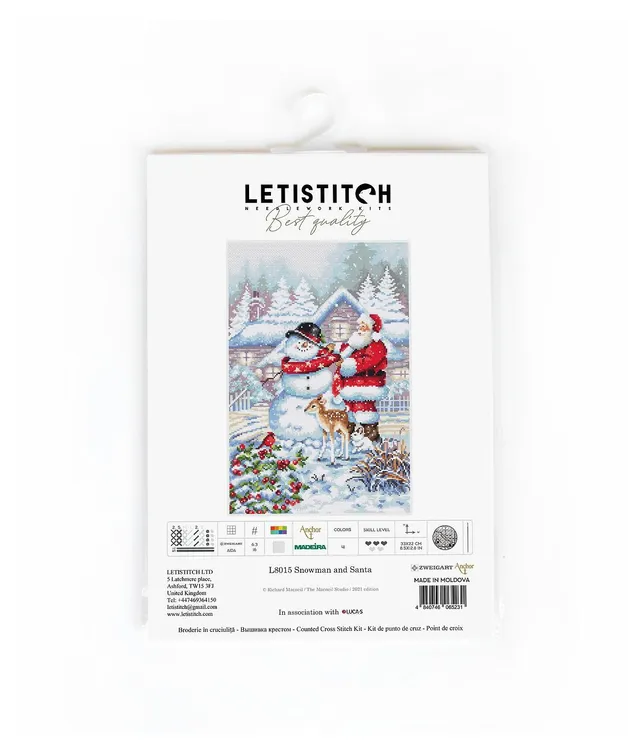 Letistitch Counted Cross Stitch Kit Christmas Toys Kit Nr.1 Leti966