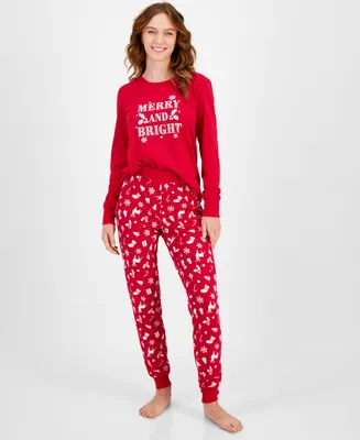 Matching Family Pajamas Women's Mix It Merry & Bright Set, Created for Macy's