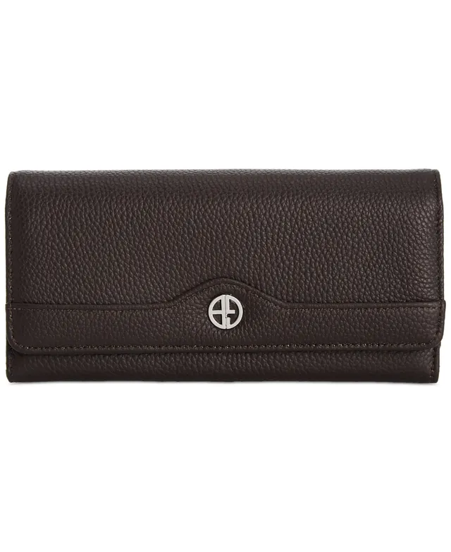 Giani Bernini Wallet Leather Pebble Black