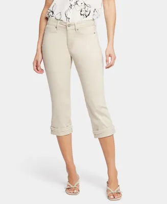 Nydj Women's Marilyn Straight Crop Frayed Cuffs Jeans