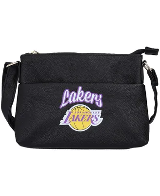 Women's Foco Los Angeles Lakers Logo Script Crossbody Handbag