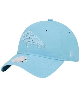 Women's New Era Light Blue Denver Broncos Color Pack Brights 9TWENTY Adjustable Hat