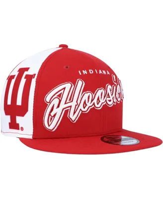 Men's New Era Crimson Indiana Hoosiers Outright 9FIFTY Snapback Hat