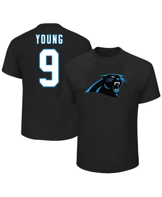 Men's Fanatics Bryce Young Black Carolina Panthers Big and Tall Player Name Number T-shirt