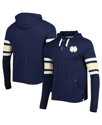 Men's Colosseum Navy Notre Dame Fighting Irish Lebowski Hoodie Long Sleeve T-shirt