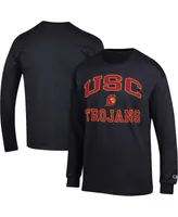 Men's Champion Black Usc Trojans High Motor Long Sleeve T-shirt