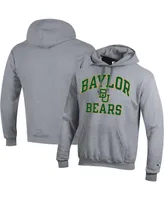 Men's Champion Heather Gray Baylor Bears High Motor Pullover Hoodie