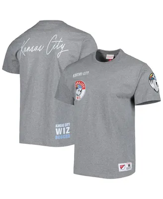 Men's Mitchell & Ness Heather Gray Sporting Kansas City T-shirt