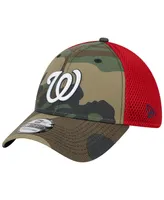 Men's New Era Camo Washington Nationals Team Neo 39THIRTY Flex Hat