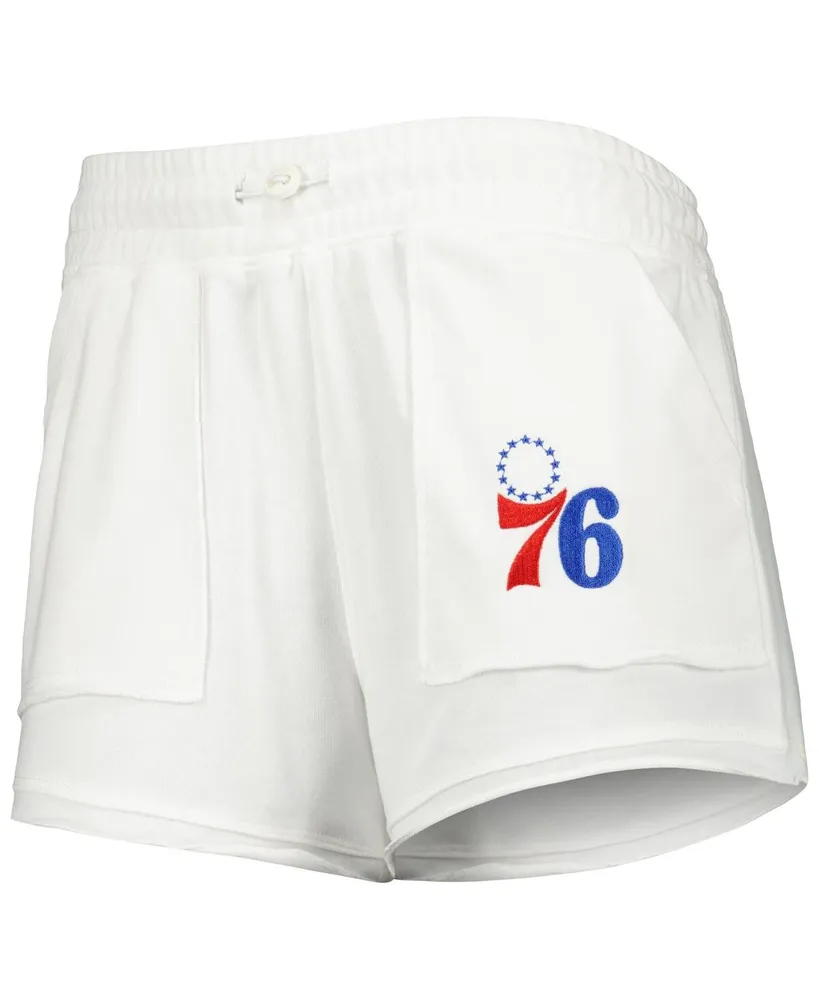 Women's Concepts Sport White Philadelphia 76ers Sunray Shorts