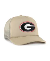 Men's '47 Brand Khaki Georgia Bulldogs Foam Front Mesh Trucker Snapback Hat