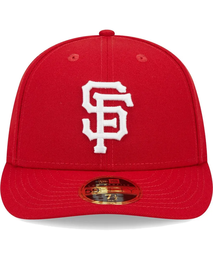 Men's New Era Scarlet San Francisco Giants Low Profile 59FIFTY Fitted Hat