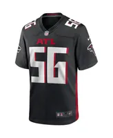 Men's Nike Keith Brooking Black Atlanta Falcons Game Retired Player Jersey