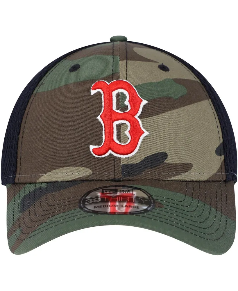 Men's New Era Camo Boston Red Sox Team Neo 39THIRTY Flex Hat