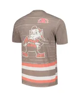 Men's Mitchell & Ness Brown Cleveland Browns Jumbotron 3.0 T-shirt