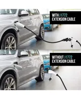 Lectron 20ft/6m J1772 Extension Cable Compatible with All J1772 Ev Chargers - Flexible Charging for Your Vehicle
