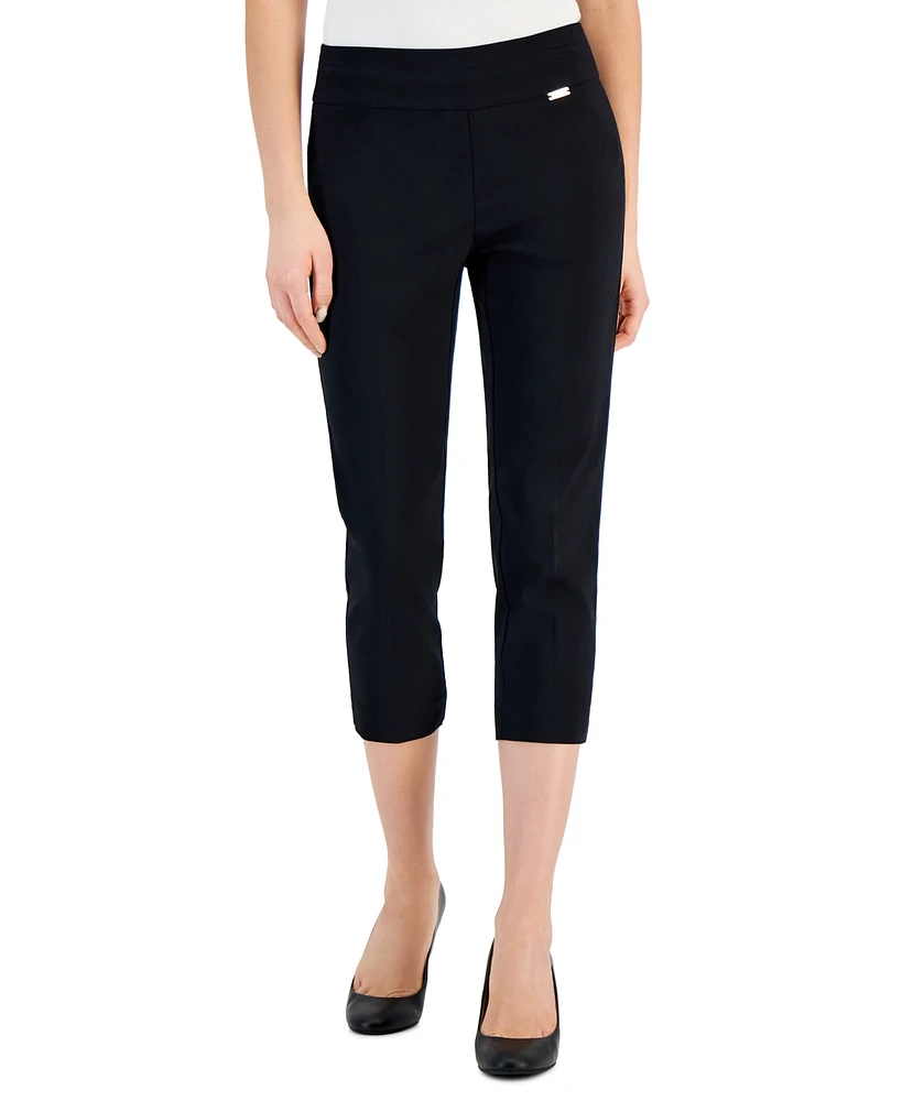 I.n.c. International Concepts Women's Petite Tummy-Control Pull-On Capri Pants, Created for Macy's