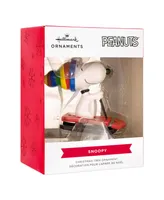 Hallmark Peanuts Snoopy Sledding Ornament - Multi