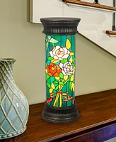 Dale Tiffany Floral Garden Column Accent Lamp