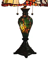 Dale Tiffany Coral Seashells Table Lamp with Night Light