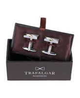 Trafalgar Rhodium and Gold Detailed Cufflinks