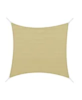 Outsunny 24' x 24' Outdoor Patio Sun Shade Sail Canopy Square Uv Resistant - Sand