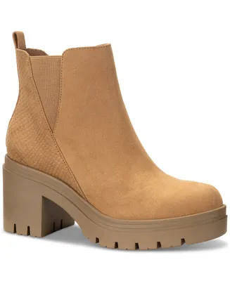 Sun + Stone Women's Veronikaa Pull-On Lug Chelsea Booties, Created for Macy's