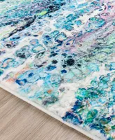 D Style Splash SPL20 2'3" x 7'6" Runner Area Rug