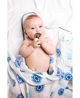 Malabar Baby Baby Gots Certified Organic Muslin Swaddle - Two-Pack Gift Set, Protector Series (Mandala + Hamsa)