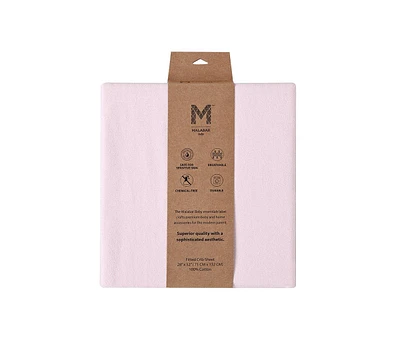 Gots Certified Organic Knit Cotton Crib Sheets, Rose Pink