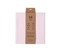 Gots Certified Organic Knit Cotton Crib Sheets, Rose Pink