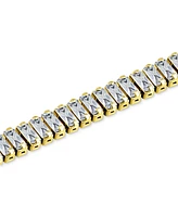 Giani Bernini Cubic Zirconia Baguette Tennis Bracelet, Created for Macy's