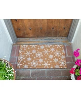 Kaf Home Coir Doormat, Snowflake