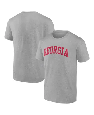 Men's Fanatics Heather Gray Georgia Bulldogs Basic Arch T-shirt